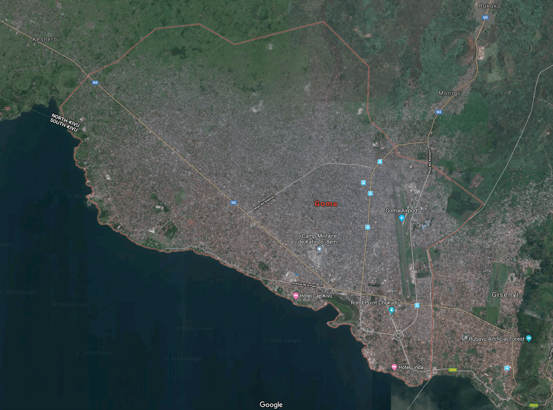Goma Satellite Image