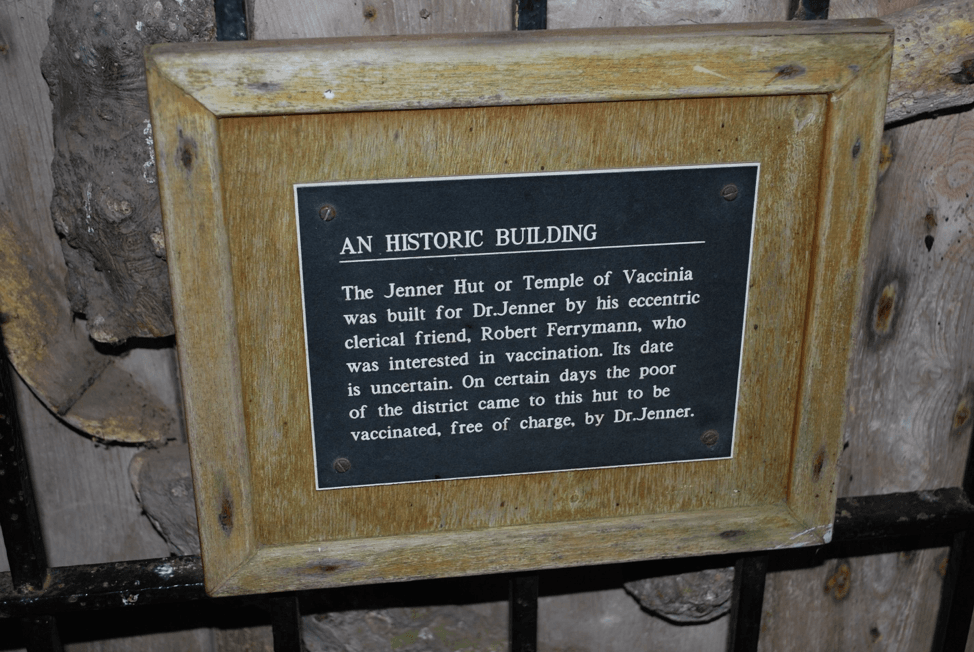 plaque at temple of vaccinia