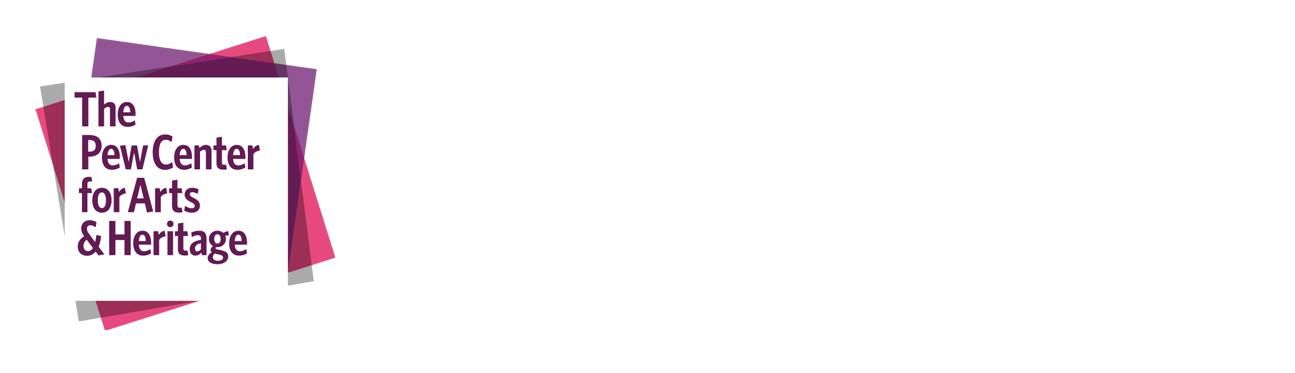 white background with purple text that reads "The Pew Center for Arts and Heritage"